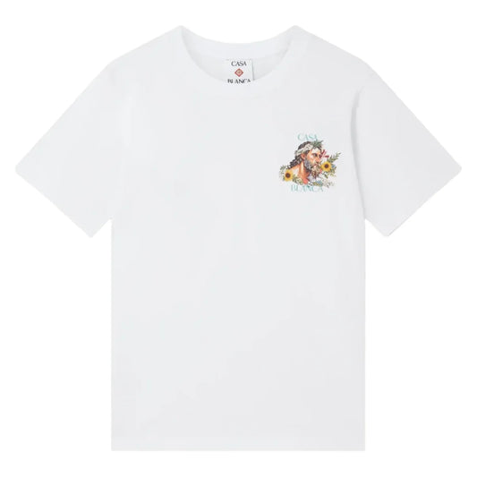 Casablanca Celebration Du Sport Printed T-Shirt in White