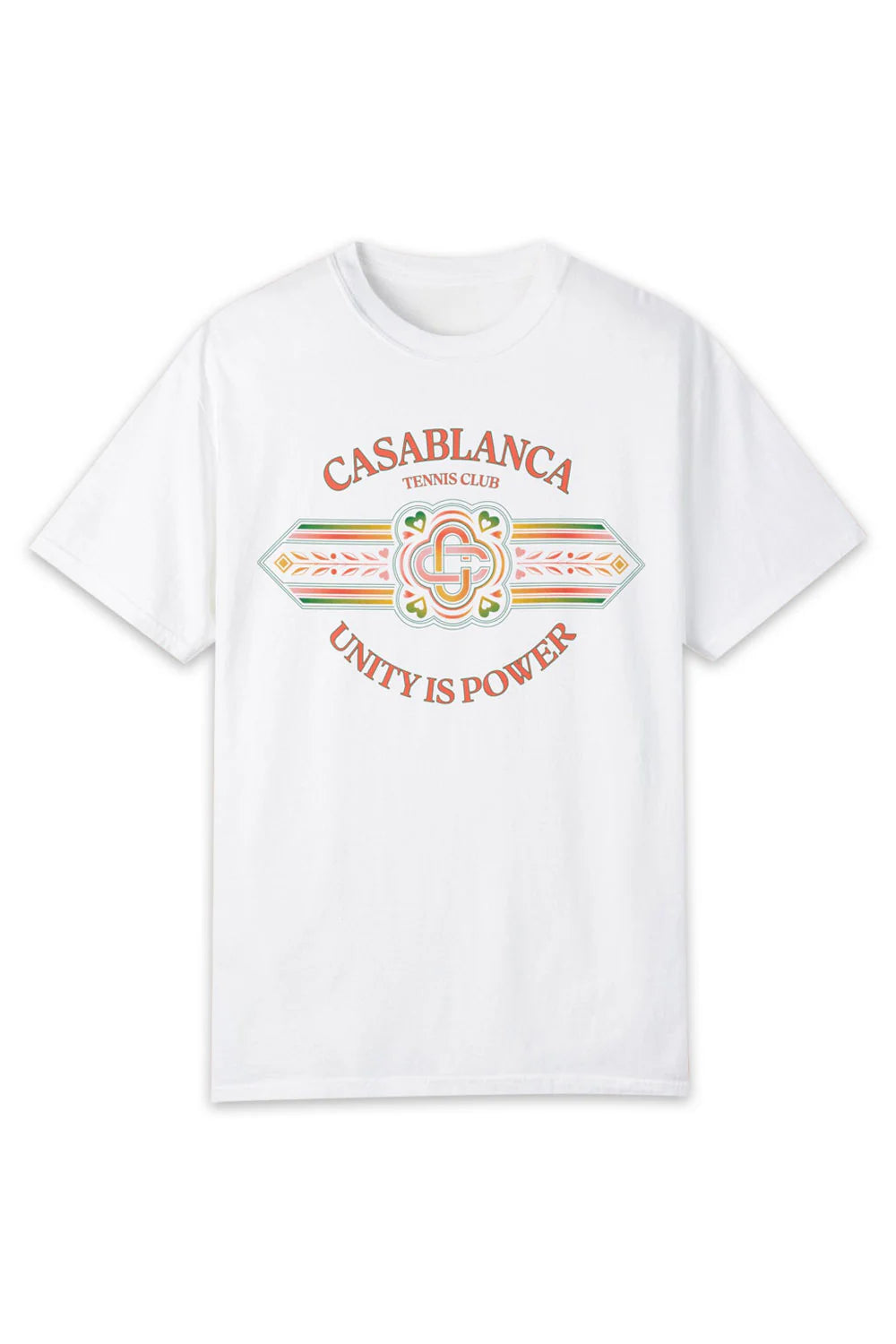 Casablanca Unity Is Power T-Shirt White