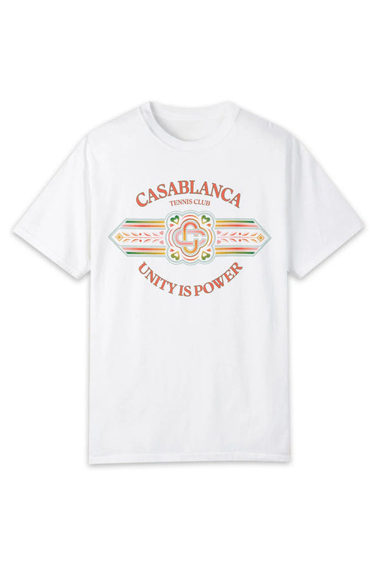 Casablanca Unity Is Power T-Shirt White