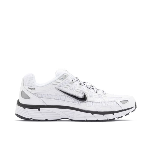 NIKE P-6000 WHITE METALLLIC SILVER BLACK